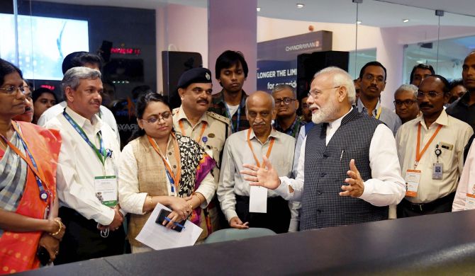 ISRO will realise national dream: PM on Chandrayaan-2