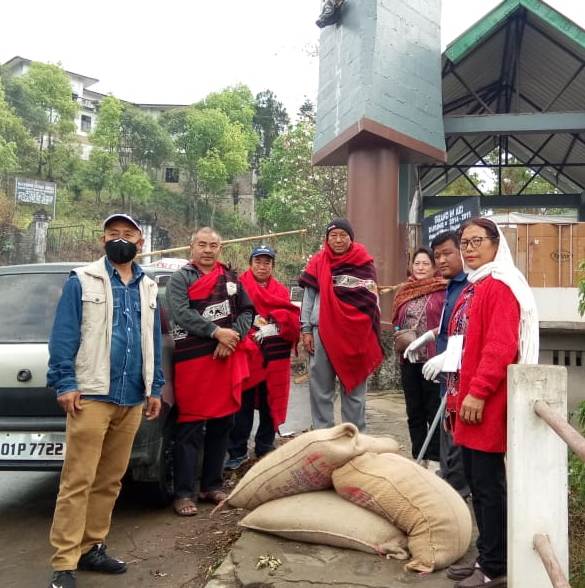 The Care and Support Society Mokokchung, Grace and Mokokchung District Disable Forum, Mokokchung received rice from the Mokokchung District Administration for Person with Disabilities through the Mokokchung District Disabled Forum on April 16.