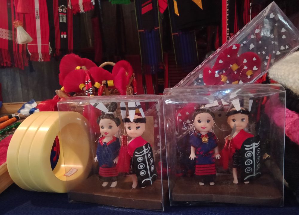 M/S Orenvungi, Naga traditional Corner exhibits doll in Bamboo Pavilion at the Hornbill Festival, Kisama. (Morung Photo)