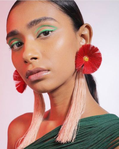 A pair of earings from Runway Nagaland.