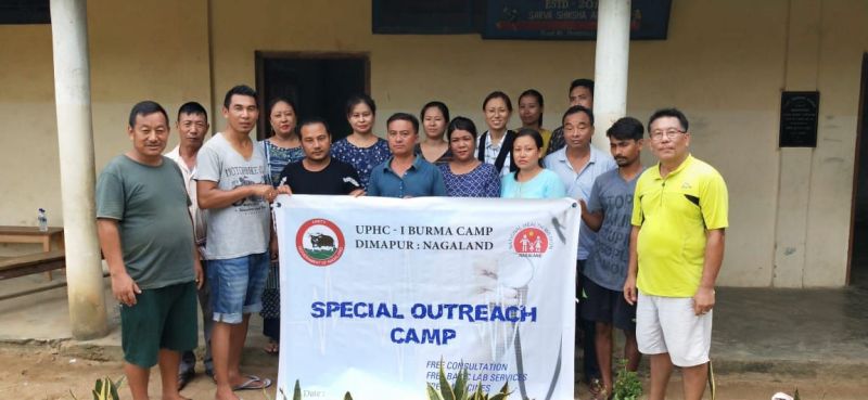 A team from UPHC-I Burma camp led by Dr. Chamzai Newmai M.O i/c UPHC-I Burma camp and her team conducted a special outreach camp in Imkonglenden Primary school Dimapur on August 10. A press release from Imkonglenden Colony Council (ICC), stated that around 78 person were given treatment. The team also provided free consultation, free basic lab and free medicine. (Photo Courtesy: ICC) 