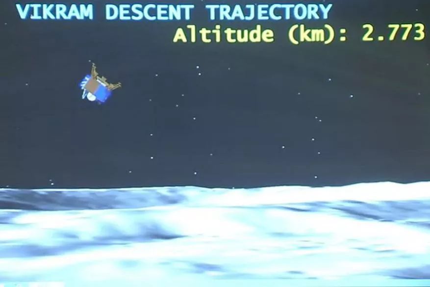 Communication with Vikram lander appears to have lost contact with ground control in the mission. The data is right now being analysed by scientists. As per a timeline released earlier by ISRO, the lander Vikram was to land at 1:53am and the rover Pragyan was scheduled to roll down a ramp at 5:19am. In an extraordinary moment, the rover was to click a photograph of the lander at 5:45am.(Image: ANI)
